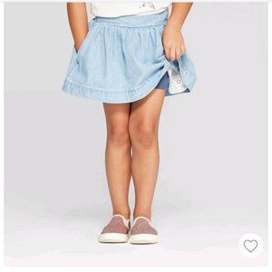 Toddler Girls' Denim Skorts